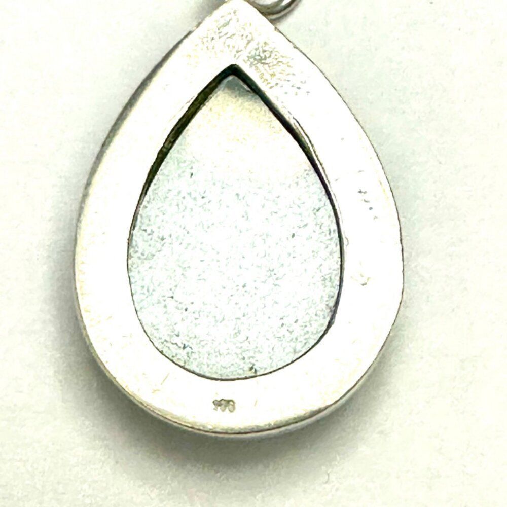 Hematite and Sterling Silver Pendant 925 Stamped - Picture 3 of 4